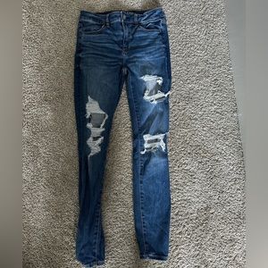 American Eagle “Next Level Stretch” ripped skinny jeans